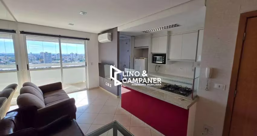 Apartamento com 1 dormitório para alugar, 56 m² por r$ 2.500/mês - edifício paranaguá soho - londrina/pr
