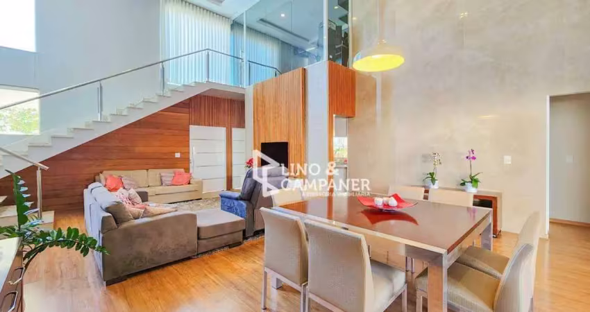 Casa com 3 suítes à venda, 220 m² por r$ 2.750.000 - condomínio sun lake residence - londrina/pr