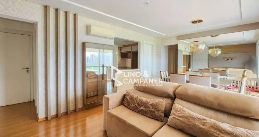 Apartamento com 3 dormitórios à venda, 92 m² por r$ 750.000,00 - edifício victória parque - londrina/pr