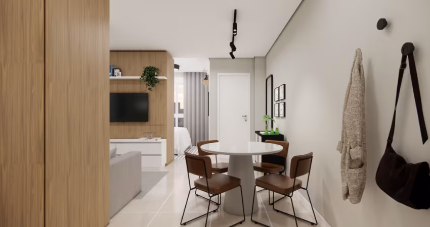 Studio mobiliado no Centro de Florianópolis – pronto para morar em breve!