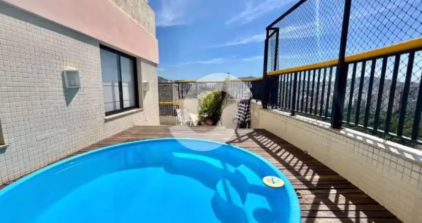 Luxuosa cobertura com 3 quartos e 3 vagas 237 m² - Capitão Zeferino - Icarai