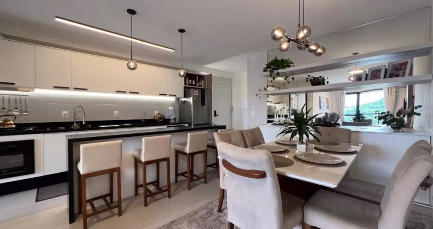 Apartamento Mobiliado, 3 Dormitórios (2 suítes), 119m², 2 vagas, Hobby box , Pedra Branca, Palhoça/SC