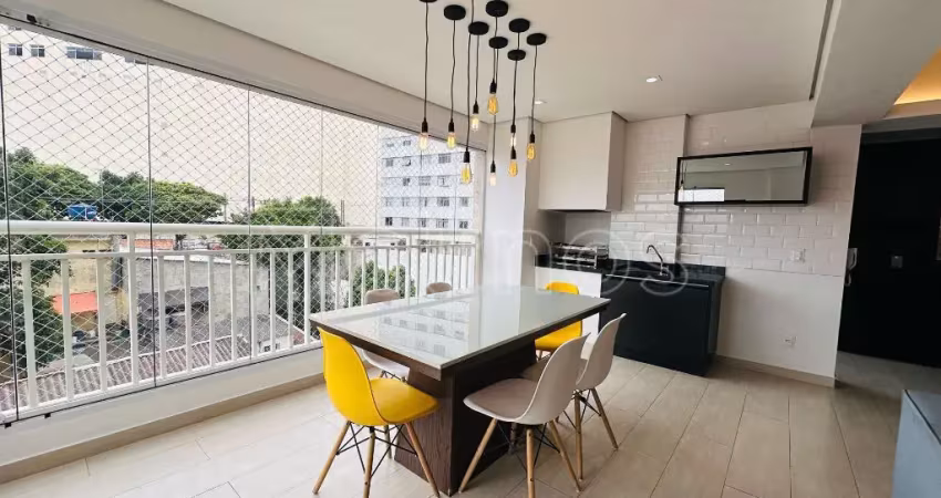 Apartamento padrão locação - 87 m² - varanda gourmet - mobiliado