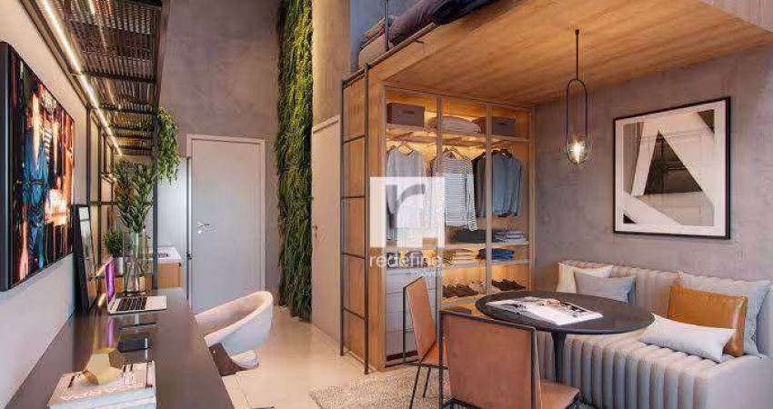 Studio com pé direito duplo à venda, 19 m² por R$ 330.000 - Ipiranga - São Paulo/SP