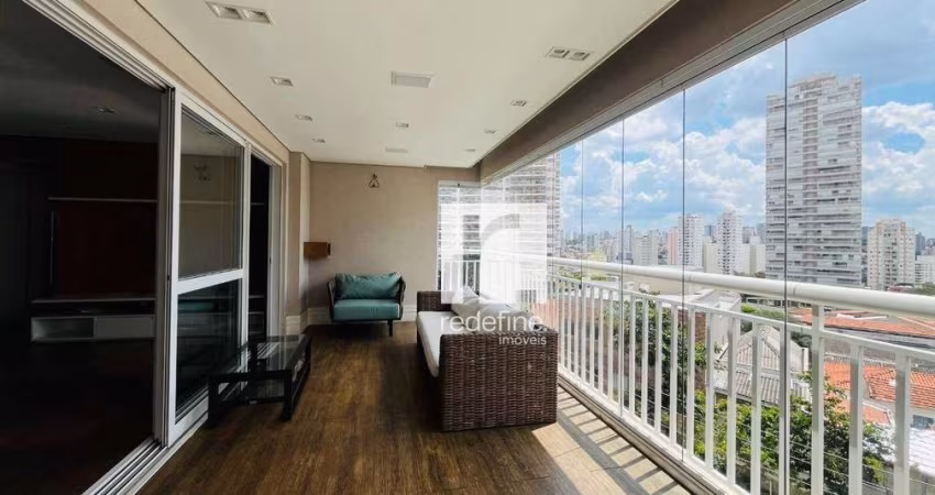 Apartamento moderno com varanda gourmet, 3 Suítes, 2 vagas à venda, 127 m² por R$ 1.300.000 - Ipiranga - São Paulo/SP