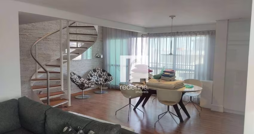 Apartamento Duplex com 1 dormitório à venda, 104 m² por R$ 2.500.000,00 - Moema - São Paulo/SP