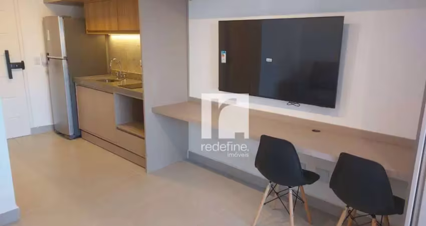 Studio com 1 dormitório para alugar, 30 m² por r$ 2.758/mês - rua  república do iraque, 1720 - campo belo - são paulo/sp