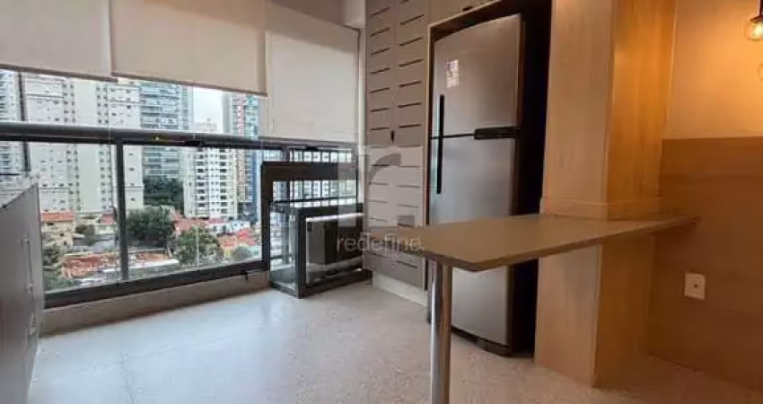 Studio com 1 dormitório para alugar, 32 m² por r$ 4.290/mês - brooklin - são paulo/sp