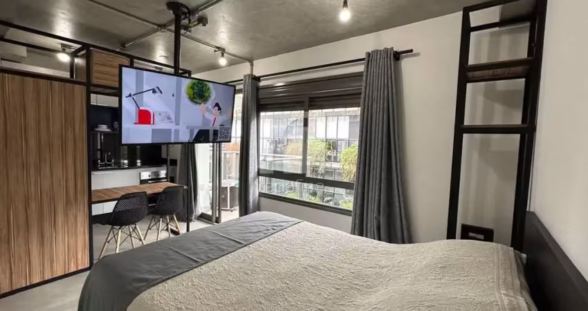 Studio com 1 dormitório para alugar, 30 m² por r$ 4.260/mês - rua natingui, 930 - vila madalena - são paulo/sp