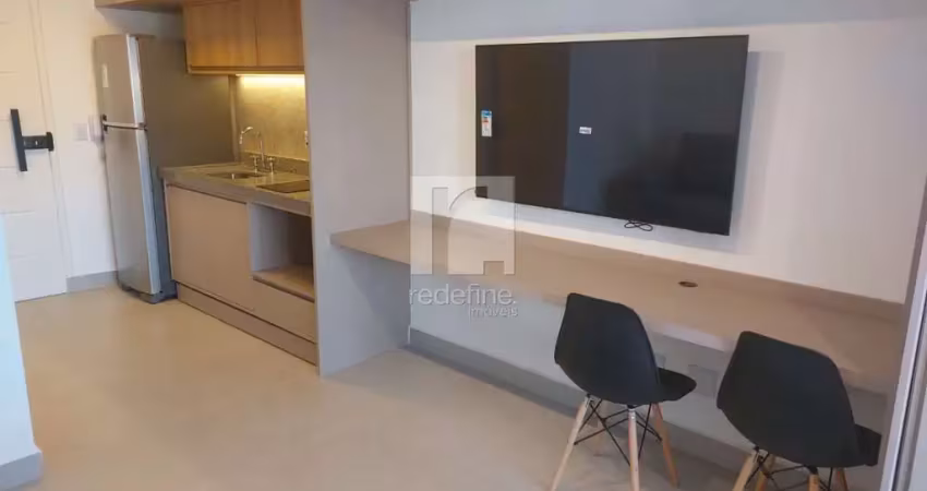 Studio com 1 dormitório para alugar, 30 m² por r$ 2.758/mês - rua  república do iraque, 1720 - campo belo - são paulo/sp