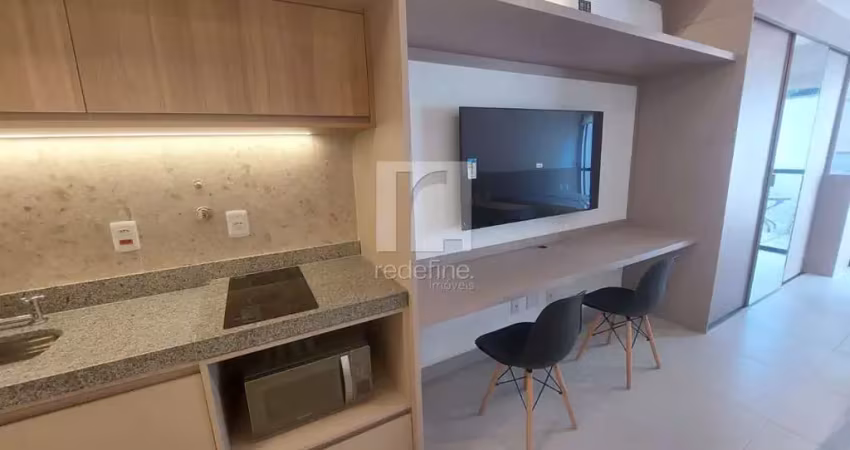 Studio com 1 dormitório para alugar, 40 m² por r$ 3.418/mês - rua república do iraque, 1720 - campo belo - são paulo/sp