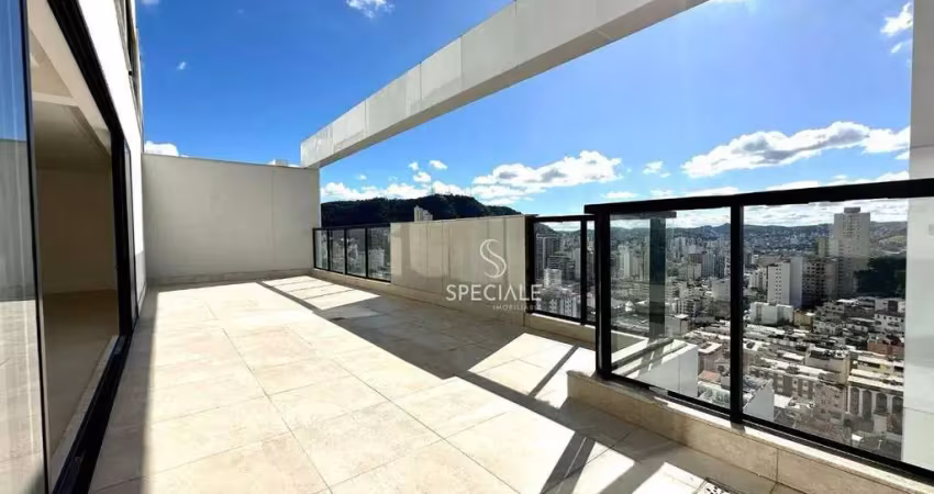 Cobertura triplex com 5 suítes à venda, 320 m² por r$ 2.600.000 - granbery - juiz de fora/mg