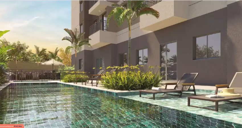 Apartamento 46m²,  2dorms, suíte, varanda e vaga na melhor localização do Campo Limpo