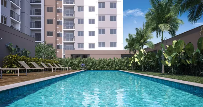 Apartamento em santo amaro de 44m² – 2 dormitórios com closet e varanda