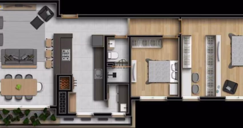Apartamento localizado no bairro Nossa Senhora das Graças/Canoas