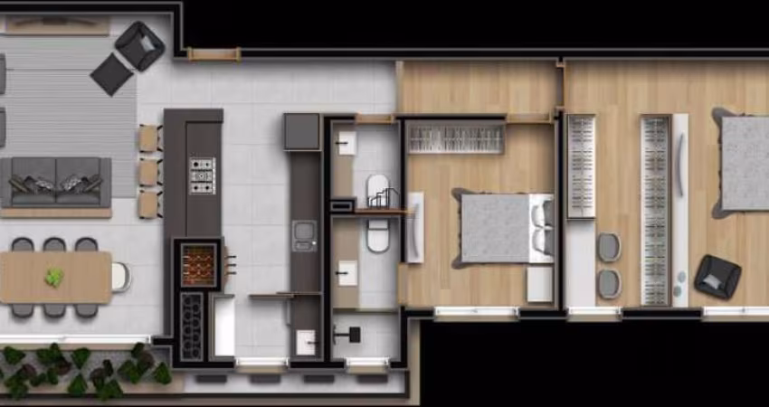 Apartamento localizado no bairro Nossa Senhora das Graças/Canoas