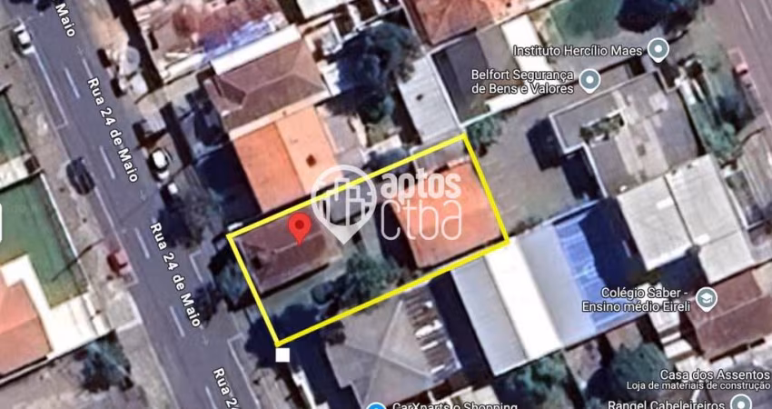 Terreno à venda na Rua Vinte e Quatro de Maio, 1963, Rebouças, Curitiba