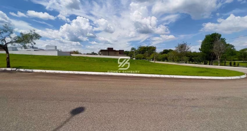 Lote com 854m² vista para o lago no condomínio Evidence em Araçoiaba da Serra/SP