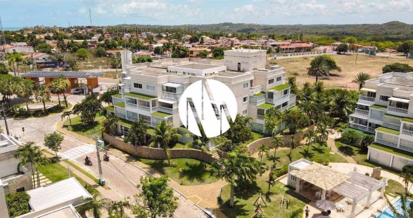 Apartamento no Porto Brasil Resort com 90m2 sendo 2/4 uma suíte em Pirangi do Norte - Parnamirim RN