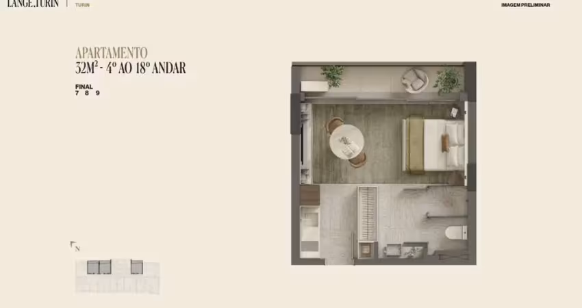 Apartamento com 1 quarto  à venda, 32.44 m2 por r$611200.00  - centro - curitiba/pr