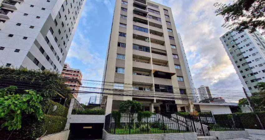 PERTO DO PARQUE DA JAQUEIRA. 3 QUARTOS, 1 SUÍTES,  122M²,  2 VAGAS. VARANDA EM TODOS OS QUARTOS.