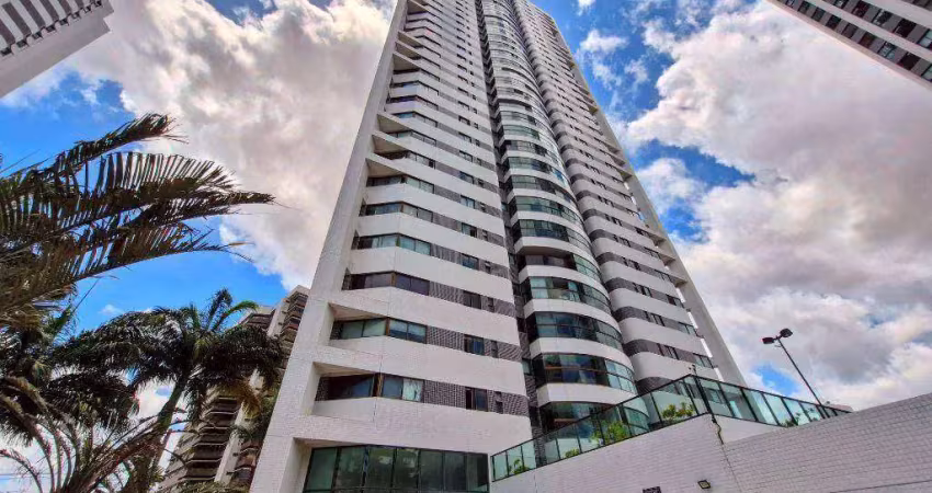 Apartamento em apipucos com área de lazer espetacular com 4stes, 172m², andar alto e 3 vagas.
