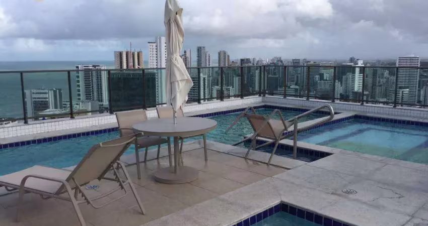 CONTATO E MAIORES INFORMAÇÕES    0.8.1.9.9.1.7.8.0.2.2.7   Flat com 2 dormitórios para alugar, 53 m² por R$ 4.500/mês - Boa Viagem - Recife/PE