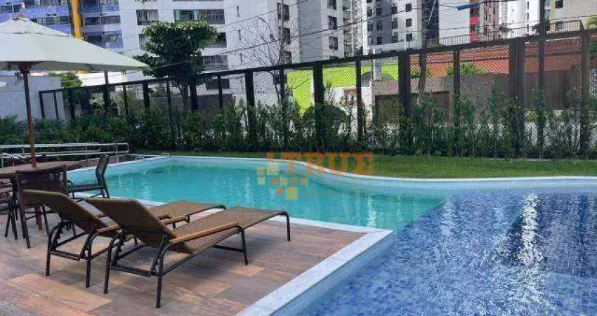 Apartamento com 4 dormitórios para alugar, 124 m² por r$ 10.900,02/mês - boa viagem - recife/pe