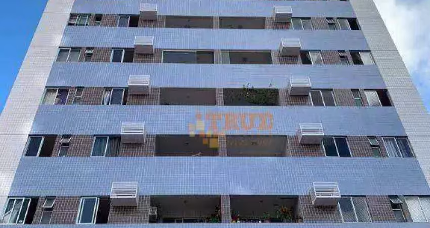 Apartamento andar alto com 3 dormitórios à venda, 80 m² - torre - recife/pe