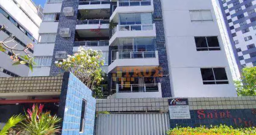 Apartamento com 3 dormitórios, 118 m² - venda ou aluguel  - boa viagem - recife/pe
