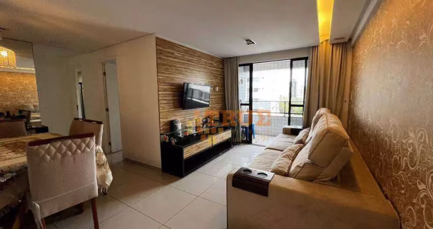 Apartamento com 3 dormitórios à venda, 90 m² por r$ 595.000,00 - torre - recife/pe