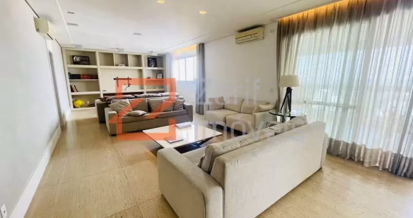 Alugo id jd sul apto 281m²,mobiliado,4  suítes, ar cond.   lavabo, 4 vagas
