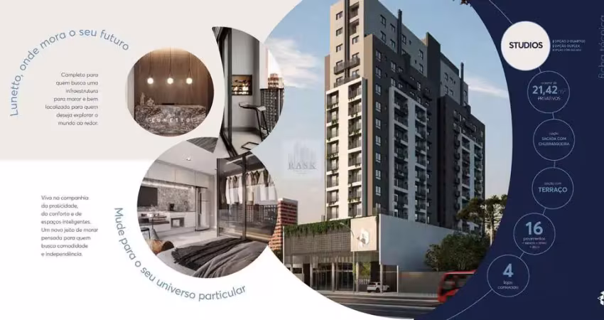 STUDIO NO AGUA VERDE PARA MORADIA OU INVESTIMENTO