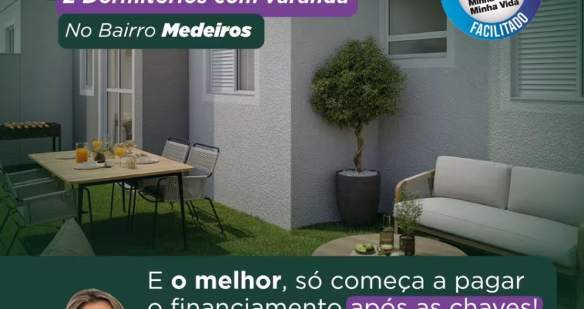 APARTAMENTO NA PLANTA NO MEDEIROS PELA MCMV