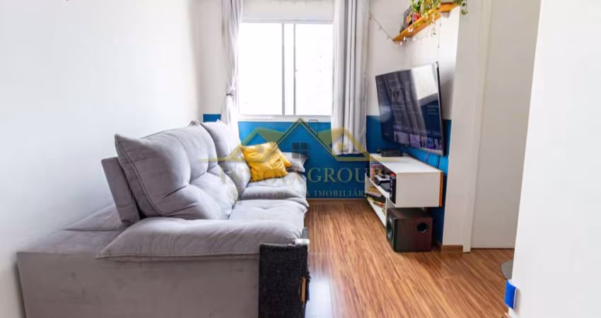 Apartamento para venda com 43m² e 2 quartos.