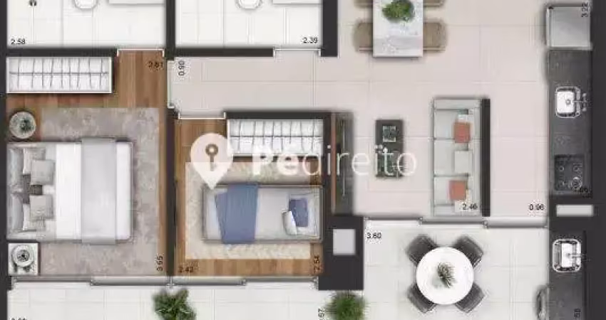 Apartamento com 2 quartos à venda na Otávio Tarquínio de Sousa, 1222, Campo Belo, São Paulo