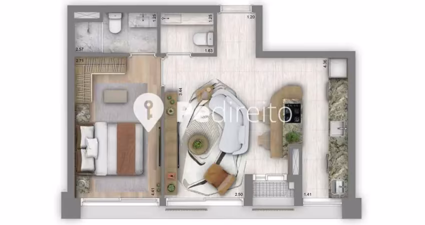 Apartamento com 1 quarto à venda na Leopoldo Couto Magalhães Júnior, 356, Itaim Bibi, São Paulo