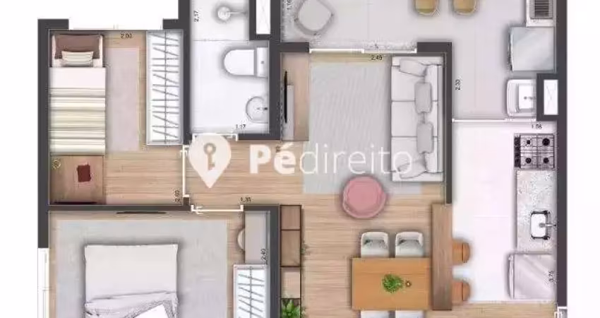 Apartamento com 2 quartos à venda na Rua Dankmar Adler, 72, Morumbi, São Paulo