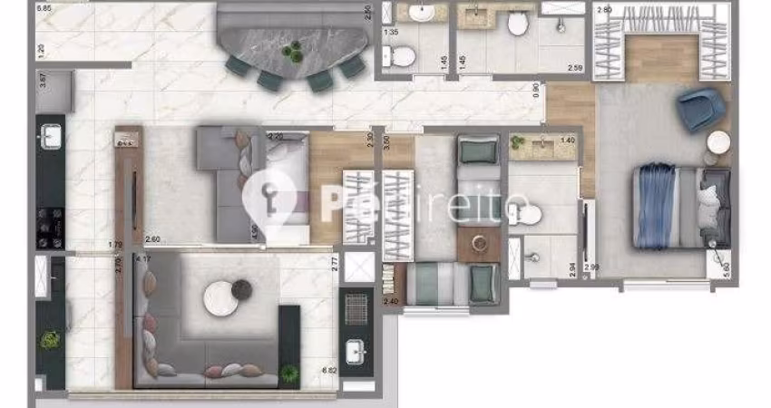 Apartamento com 3 quartos à venda na Rua Cantagalo, 2167, Tatuapé, São Paulo