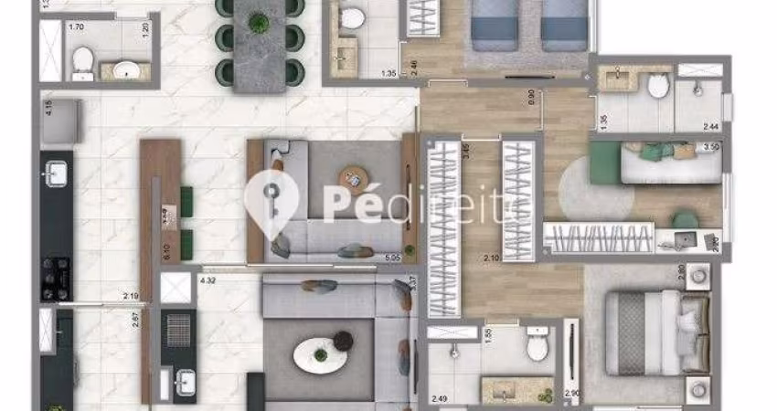 Apartamento com 3 quartos à venda na Rua Cantagalo, 2167, Tatuapé, São Paulo
