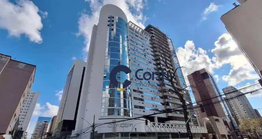 Sala, 21 m² - venda por r$ 169.000 ou aluguel por r$ 1.100/mês - centro - curitiba/pr