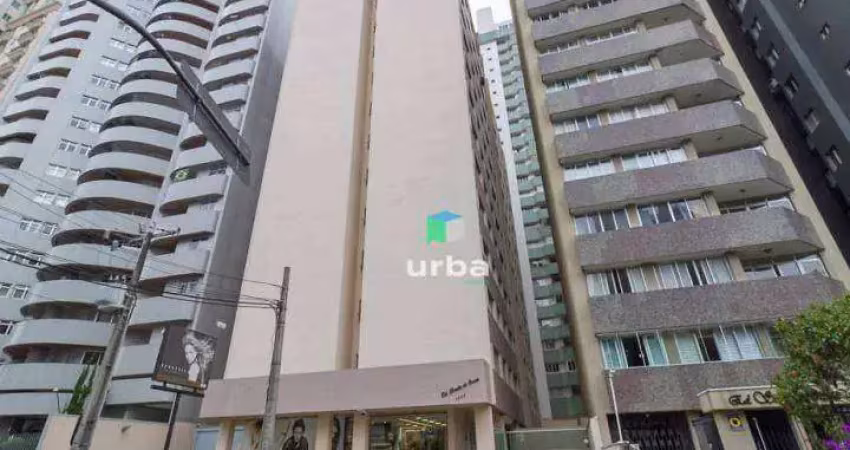 Apartamento com 1 dormitório, 38 m² - venda por r$ 310.000 ou aluguel por r$ 1.600/mês - centro - curitiba/pr