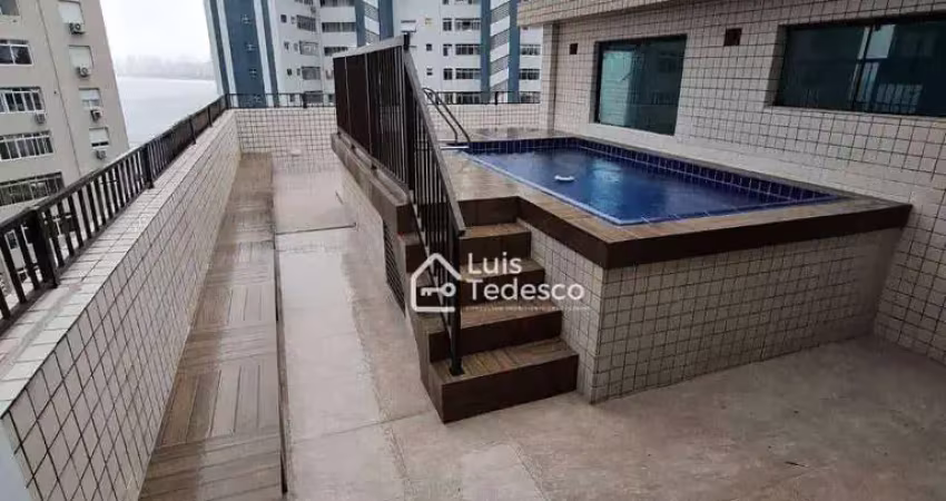 Cobertura com 3 dormitórios à venda, 246 m² por R$ 1.150.000,00 - Ponta da Praia - Santos/SP
