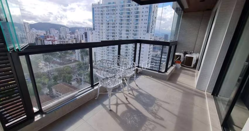 Apartamento com 1 dormitório para alugar, 54 m² por R$ 6.000,00/mês - Boqueirão - Santos/SP