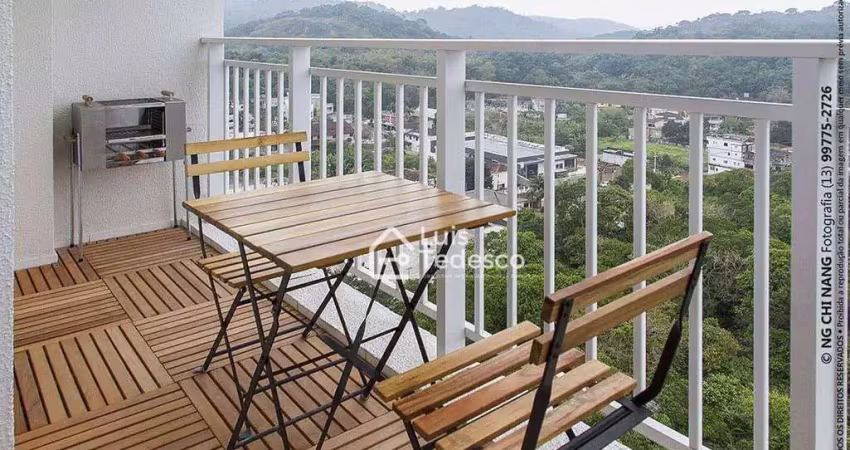 Apartamento com 2 dormitórios à venda, 54 m² por r$ 360.000,00 - morro de nova cintra - santos/sp