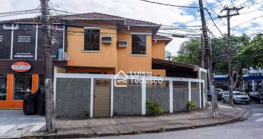 Sobrado com 3 dormitórios para alugar, 220 m² por R$ 15.000,00/mês - Embaré - Santos/SP