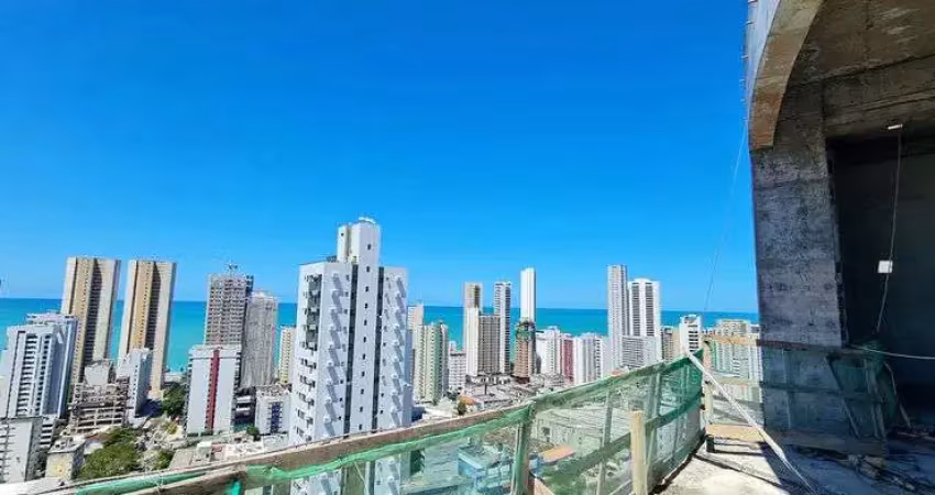 Apto. studio 31 m², em fase de acabamento, vista para o mar, área de lazer o office completas