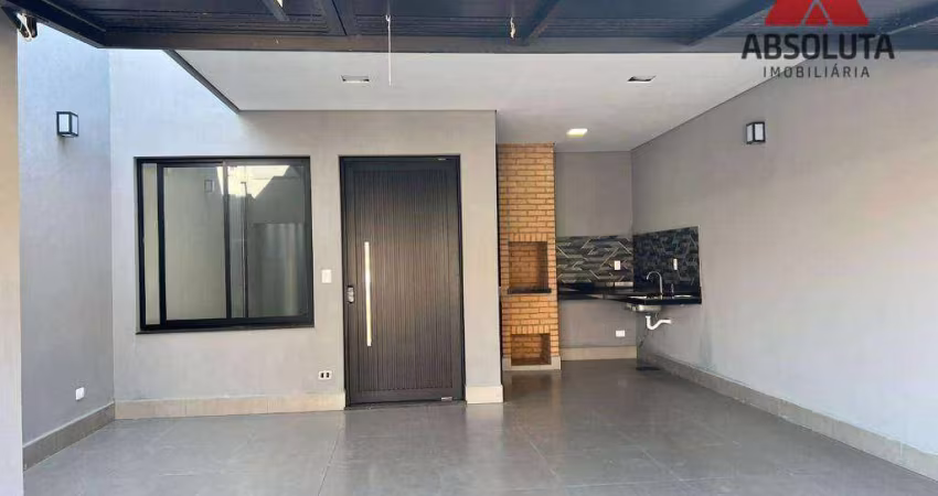 Casa nova com 03 dormitórios, 01 suíte