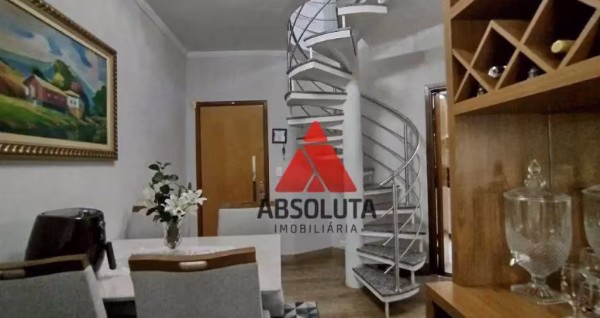Apartamento duplex com 3 dormitórios à venda, 140 m² por r$ 678.400,00 - jardim ipiranga - americana/sp