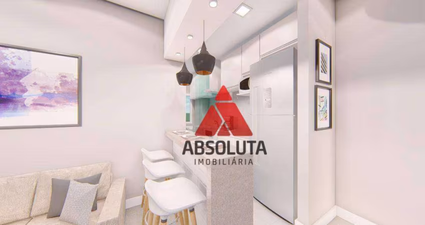 Apartamento com 2 dormitórios à venda, 59 m² por R$ 350.000,00 - Praia azul - Americana/SP